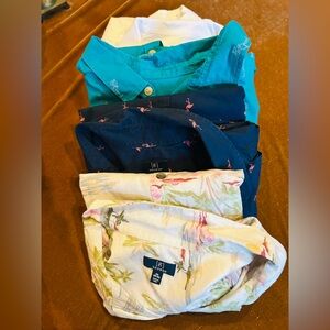 Colorful Men's Button-Up Shirts 5 shirts total size 3xl